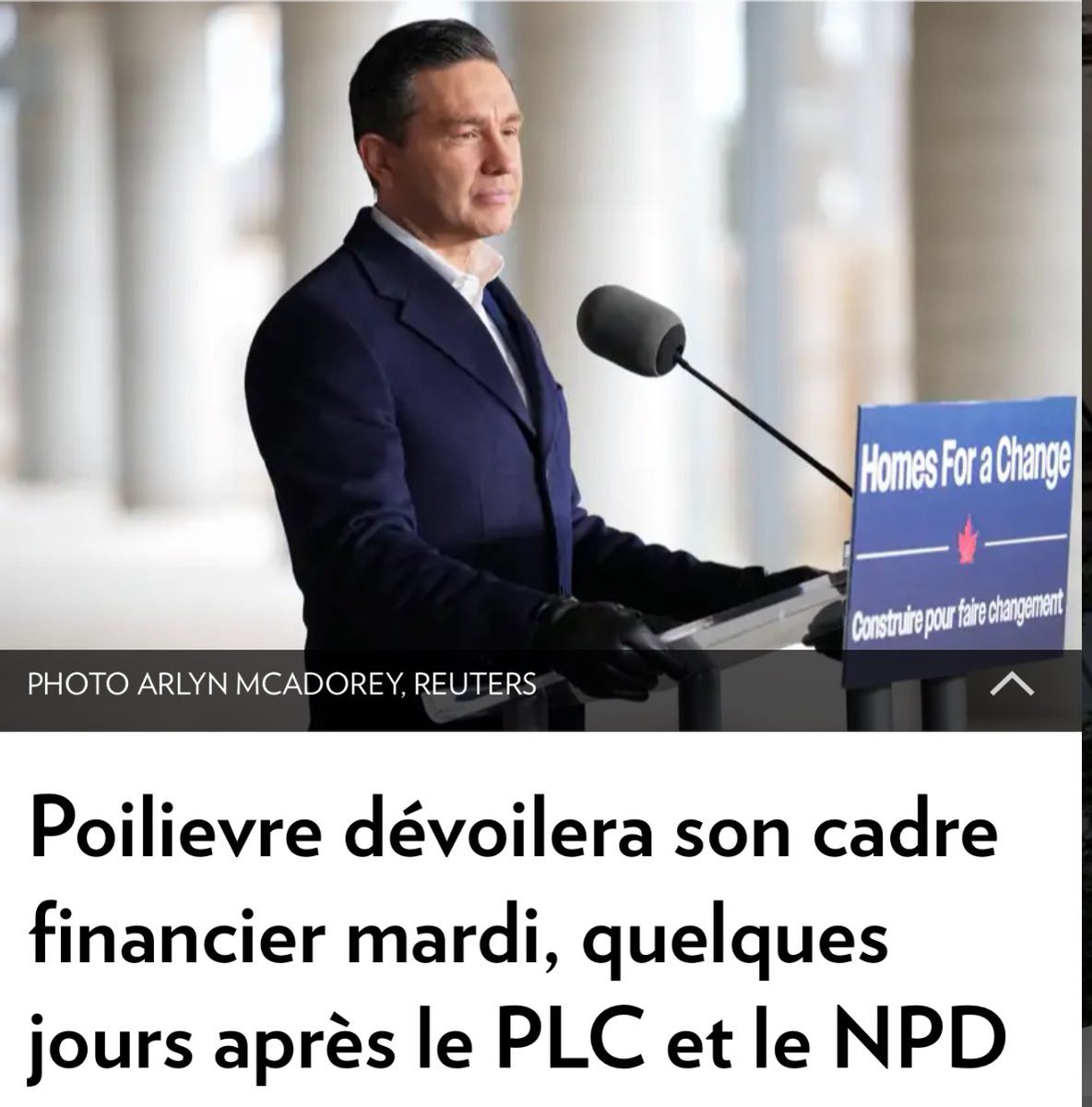 olivier_primeau's tweet image. Le parti conservateur publie son plan économique demain, et selon moi, il y a une seule — et très bonne — raison à ça : ils ne voulaient pas se le faire voler par les libéraux.

Depuis le début de la campagne, on voit les libéraux reprendre les idées des conservateurs une par…