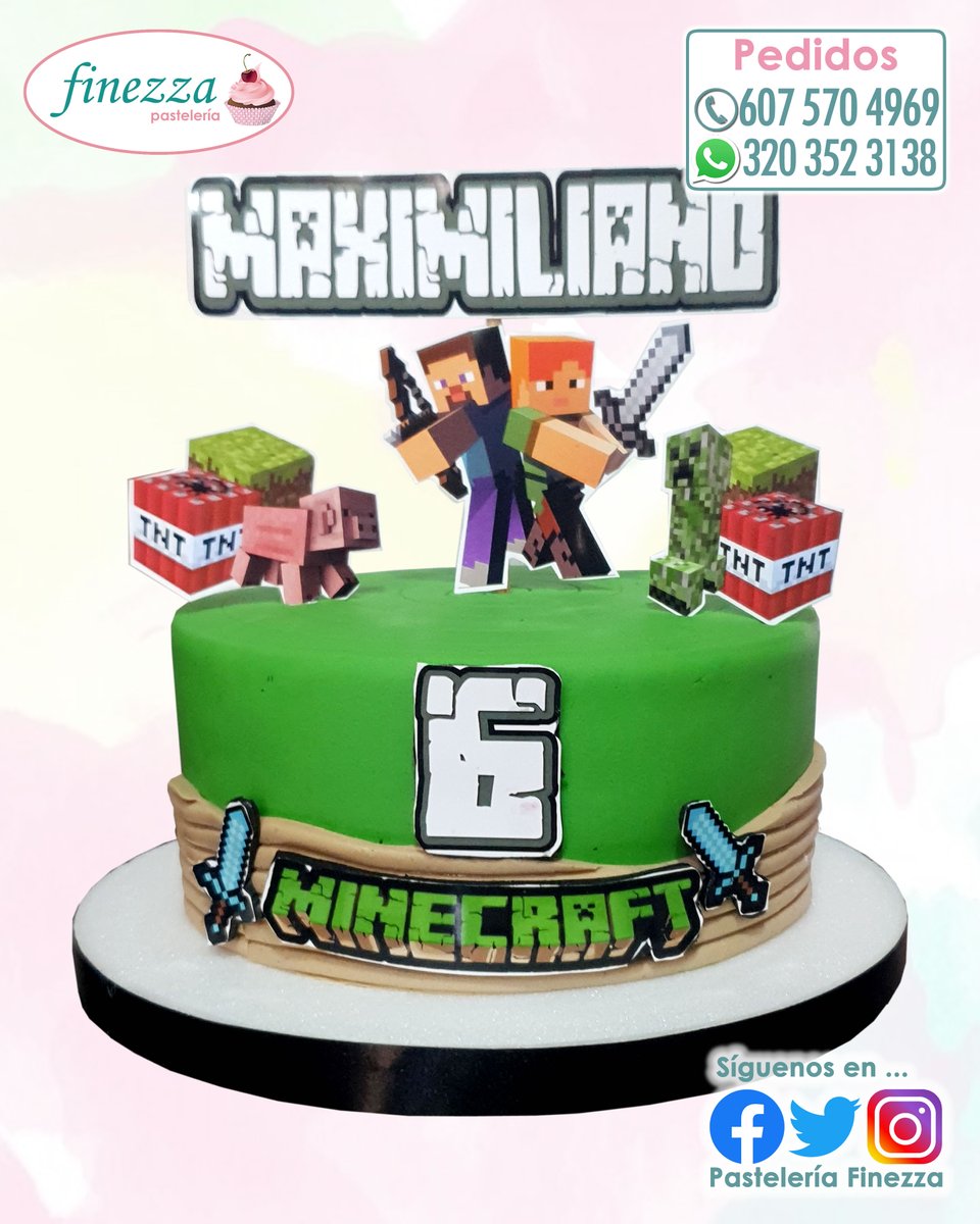 pastelfinezza's tweet photo. Feliz Cumpleaños Maximiliano!
 
#PasteleriaFinezza #CelebraConFinezza #Cumpleaños #HappyBirthday #Ponque #PonqueAlto #Torta #Cake #CakeMinecraft #MinecraftCake #Minecraft #Maximiliano https://t.co/8SfGldkLyA