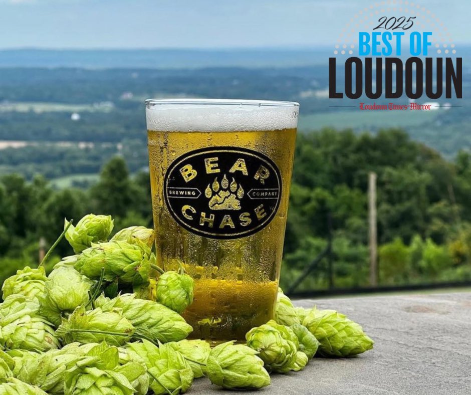 We’re on the ballot, Bear Chase Crew!

🗳️ Vote here: bit.ly/4k3FzQ5

We’ve been nominated for Best Brewery in the 2025 Best of Loudoun—help us bring home the wins—vote daily from April 18–29!

Thanks for all the love and support—you’re the reason we do what we do!
