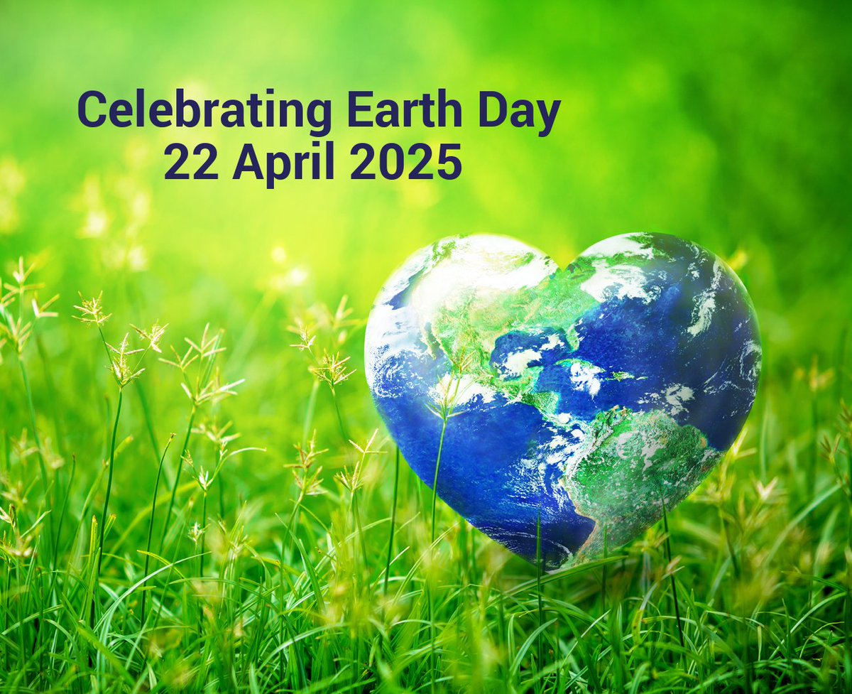 22 April is the 55th anniversary of Earth Day. The theme for 2025 is OUR POWER, OUR PLANET, inviting everyone  to unite behind renewable energy and triple the global generation of clean electricity by 2030. Act now and learn more here:-
earthday.org/earth-day-2025/
#earthday2025