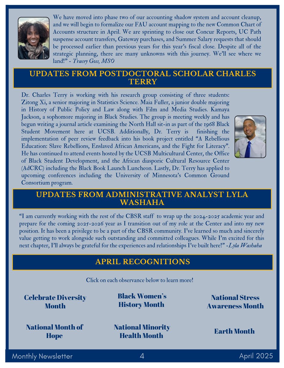 Our April newsletter🗞