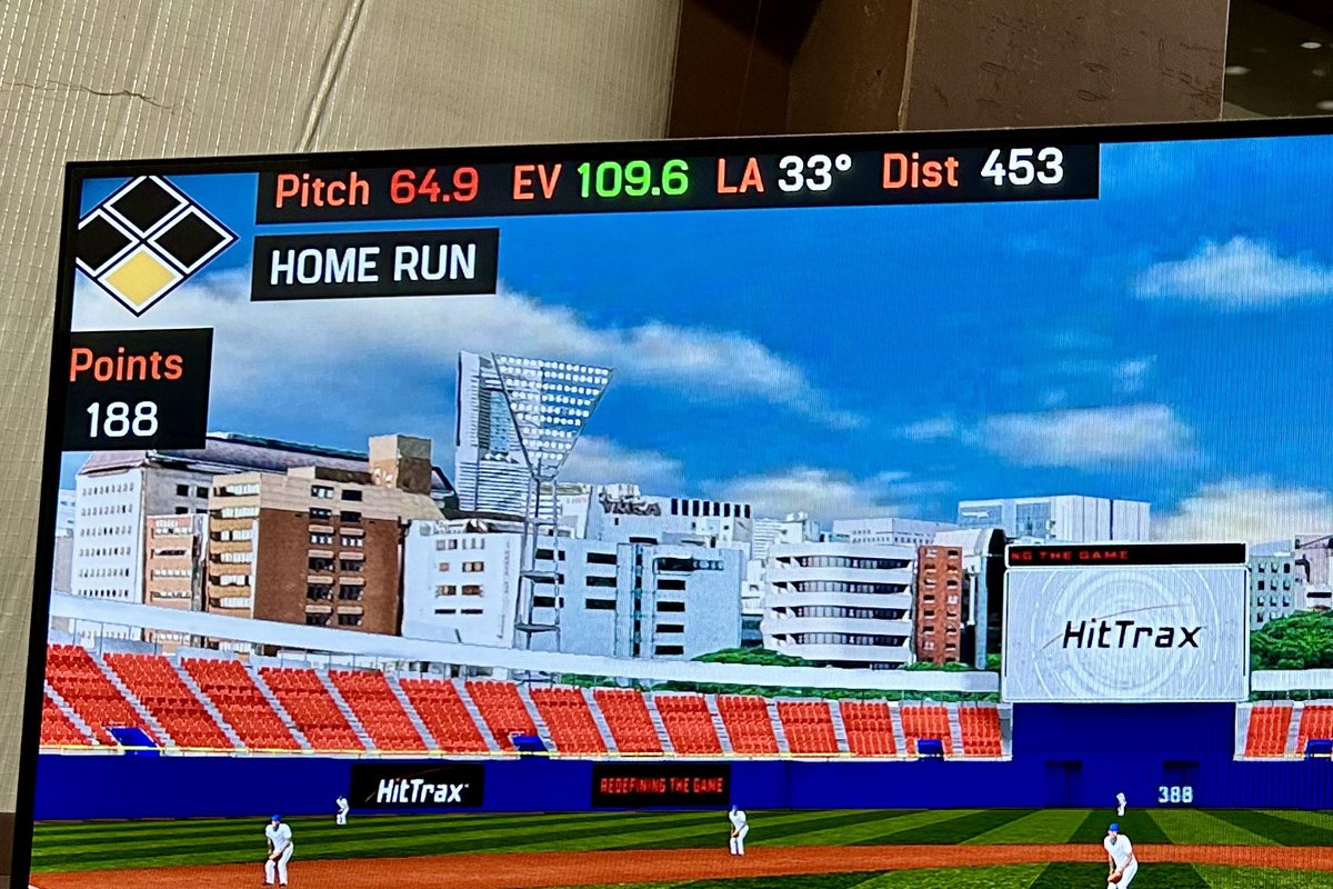 baseball and horses (@baseballnhorses) on Twitter photo Setting some personal bests today.
Exit velocities: 112.8, 112.5 and 109.6
Machine set up 44 feet away.
<a href="/tristanrussell_/">Tristan Russell</a>
<a href="/FSP_training/">FSP-Fairchild Sports</a>
<a href="/TroskyBaseball/">Trosky</a> Setting some personal bests today.
Exit velocities: 112.8, 112.5 and 109.6
Machine set up 44 feet away.
<a href="/tristanrussell_/">Tristan Russell</a>
<a href="/FSP_training/">FSP-Fairchild Sports</a>
<a href="/TroskyBaseball/">Trosky</a>