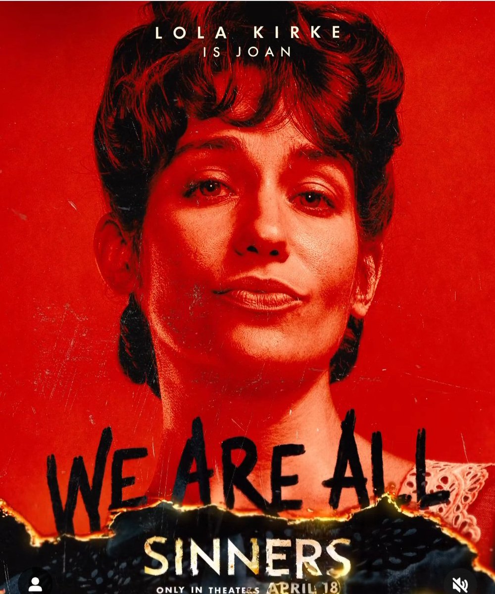 I've been lucky enough to see <a href="/LolaKirke/">Lola Kirke</a> sing both, live in person and on the BIG SCREEN, and damn did she not disappoint ♫♫♫

Lola is such a wonderful talent and I hope many more roles will her come her way 🙏 

Also, go out &amp; see #Sinners.

 #SinnersMovie #Film #HorrorMovies