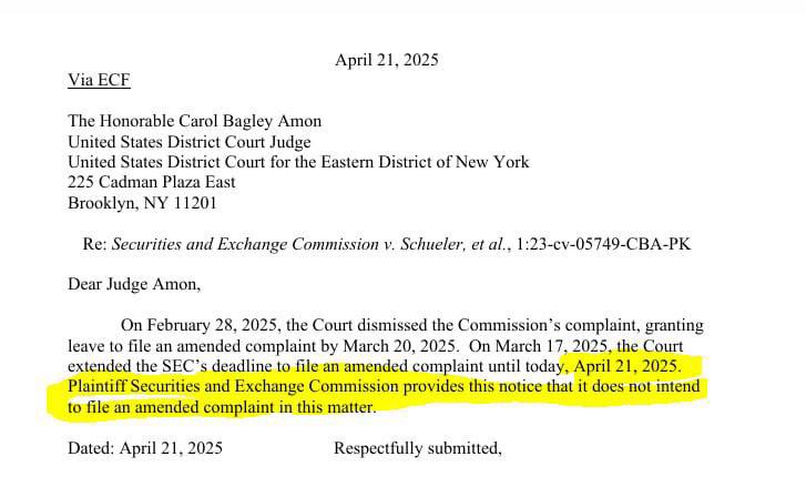 Breaking News

Richard Heart hat den SEC Case gewonnen. Diesmal ist es wirklich durch.