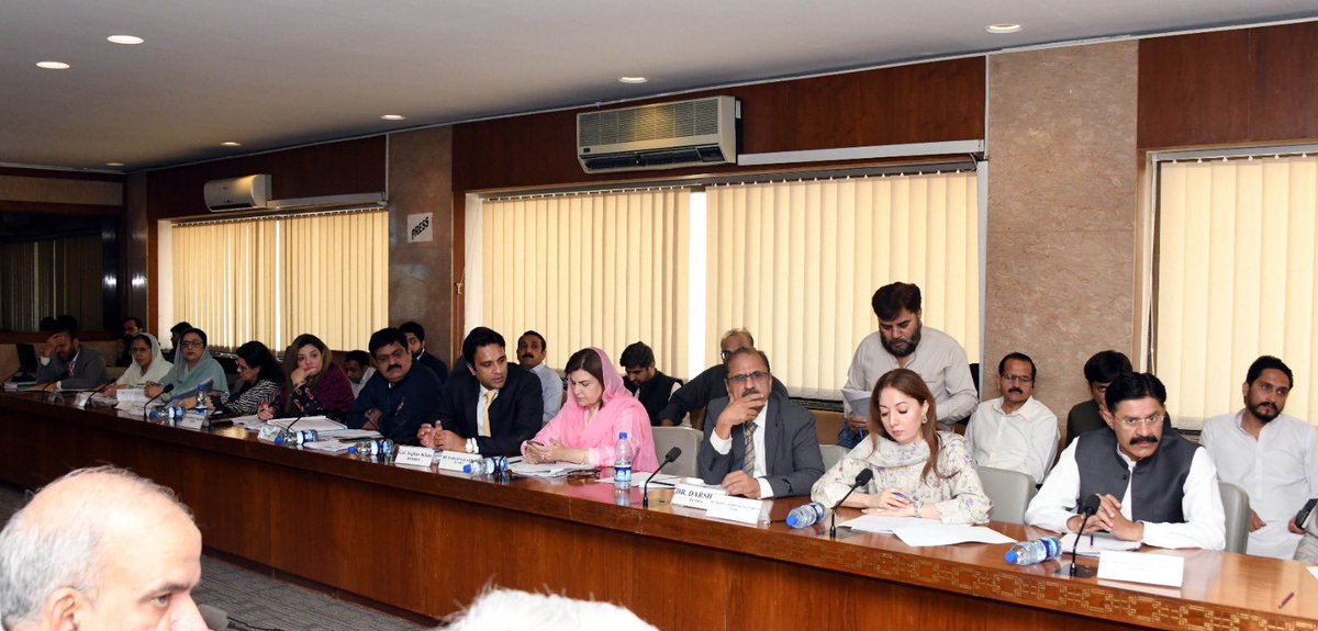sabheenghoury's tweet photo. Meeting of the SC on NHSR&amp;C was held in Parliament House, Islamabad.#Health #MQMPakistan @allaboutmqm @NAofPakistan https://t.co/4E3JjNYPkv