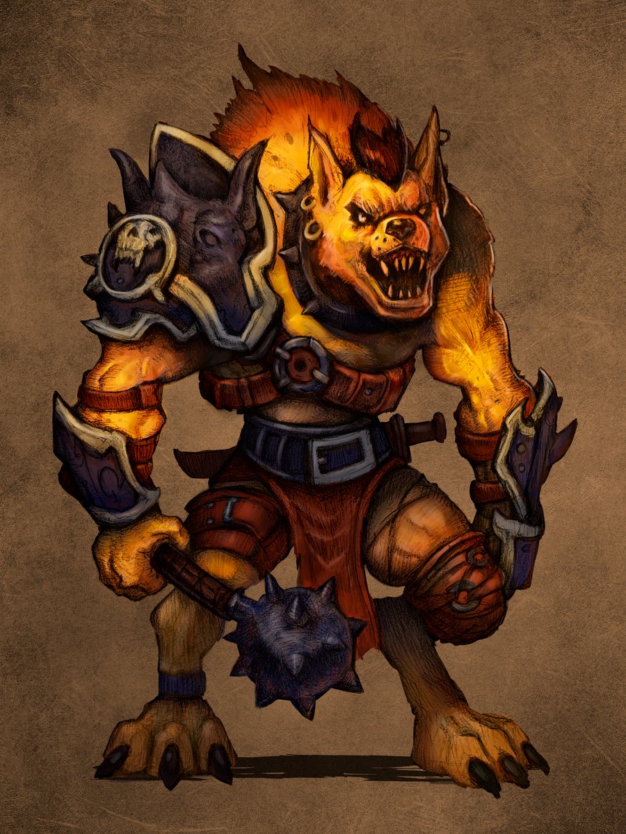 Warcraft Gnoll Fan Art: In the thread, I’ll share the creative process, from traditional to digital.
#fantasy #warcraft #Wow