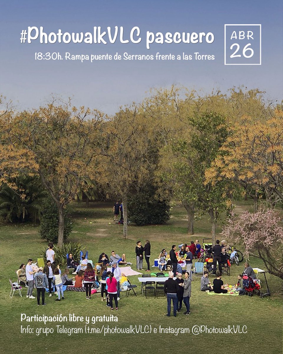 PhotowalkVLC's tweet photo. ¡Paseo a la vista! ¡Te esperamos! https://t.co/tMHzrfjyT3