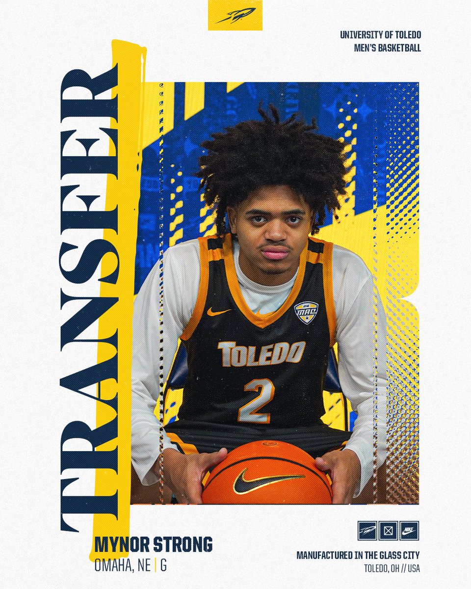 Toledo Men's Basketball (@toledo_mbb) on Twitter photo Welcome to the Glass City <a href="/StrongMynor/">Mynor Strong</a> !!
🔵 15.8 ppg, 3.7 rpg, 2.9 apg, 75 3FGs, 38.9 3FG%
🟡 Conference-high 61 steals for Dodge City CC
📰: utrockets.com/news/2025/4/21… Welcome to the Glass City <a href="/StrongMynor/">Mynor Strong</a> !!
🔵 15.8 ppg, 3.7 rpg, 2.9 apg, 75 3FGs, 38.9 3FG%
🟡 Conference-high 61 steals for Dodge City CC
📰: utrockets.com/news/2025/4/21…