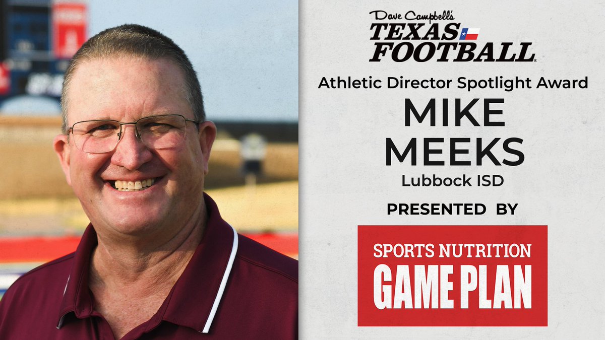 Dave Campbell's Texas Football โ TexasFootball.com (@dctf) on Twitter photo Introducing Coach Mike Meeks, our second winner of the Athletic Director Spotlight Award presented by <a href="/BeefLovingTX/">Beef Loving Texans</a>!
Listen to Coach Meeks talk about what it means to be a recipient of the Athletic Director Spotlight Award!
<a href="/AthleticsLISD/">Lubbock ISD Athletics</a> | <a href="/LubbockISD/">Lubbock ISD</a>
youtu.be/arXjAT6_KlE Introducing Coach Mike Meeks, our second winner of the Athletic Director Spotlight Award presented by <a href="/BeefLovingTX/">Beef Loving Texans</a>!
Listen to Coach Meeks talk about what it means to be a recipient of the Athletic Director Spotlight Award!
<a href="/AthleticsLISD/">Lubbock ISD Athletics</a> | <a href="/LubbockISD/">Lubbock ISD</a>
youtu.be/arXjAT6_KlE