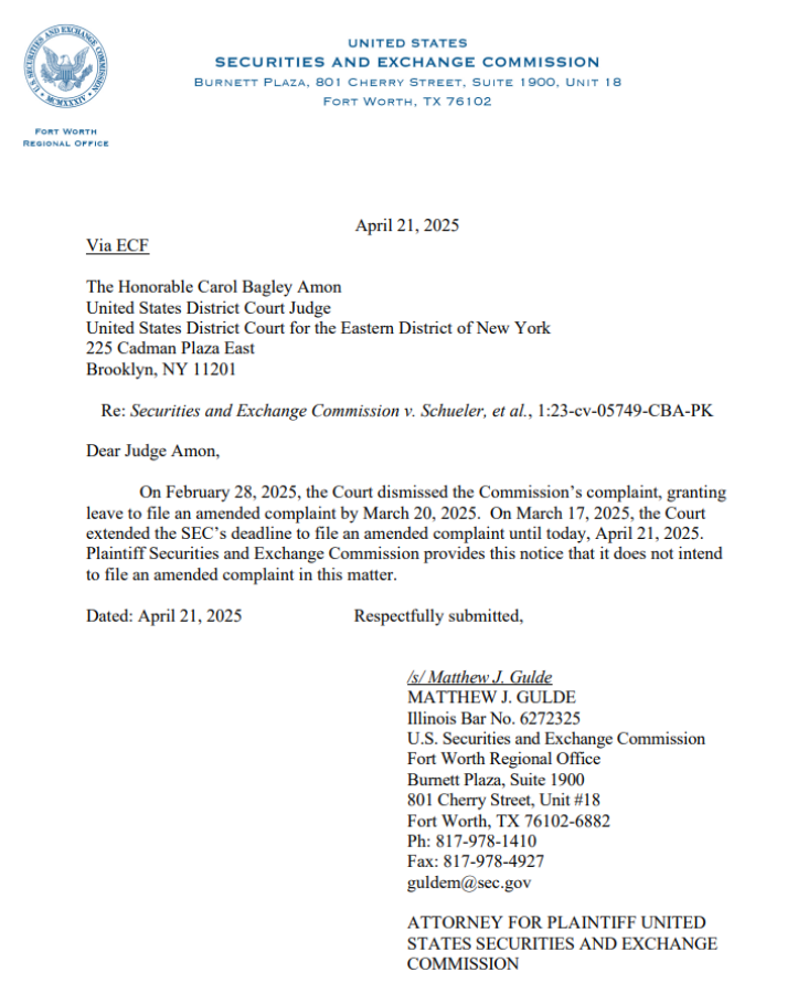 The <a href="/SECGov/">U.S. Securities and Exchange Commission</a>  case against <a href="/RichardHeartWin/">Richard Heart</a> 🐐 HEX, PLS, and PLSX (!) has been dismissed. HEX is KING. 🚀