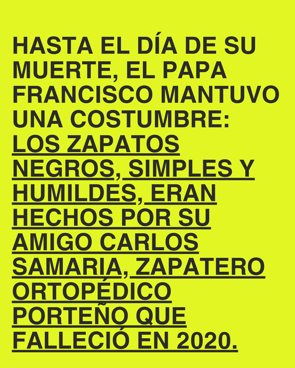 lacurvadelamod's tweet photo. los zapatos del Papa Francisco decían mucho de él 👇🏽 https://t.co/QUJWsijkPH
