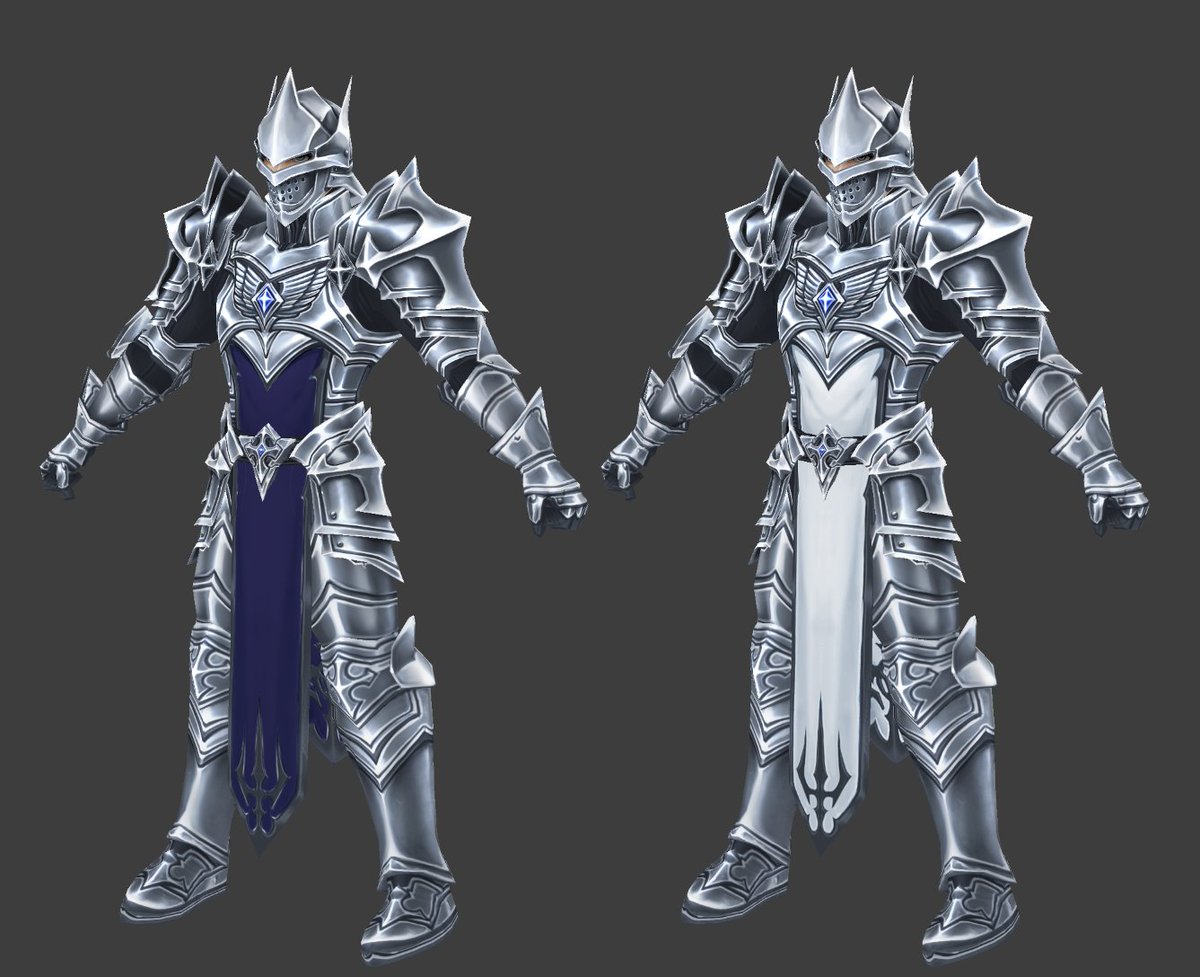 Clarion_AE's tweet photo. The armor for Heroic Essence. It'll have multiple helm variations for you to pick from! #AQ3D https://t.co/w5bwCZHAeG