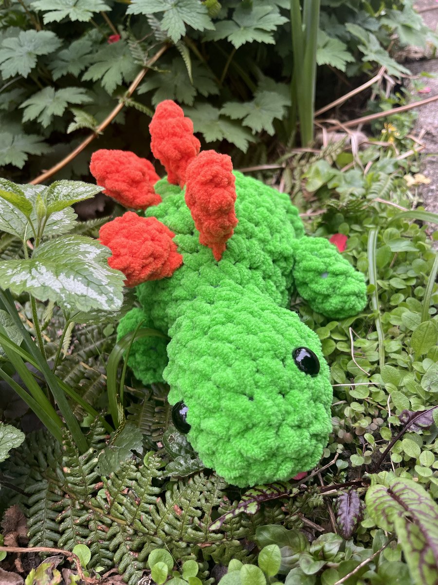 NatCBrooks's tweet photo. Made this cute crochet dinosaur for my Nephewโs Easter gift! ๐ฆ๐๐ฃ๐ฅฐ
#craftynat83 #dinosaur #easter #crochetdinosaur #easterdinosaur #diyfluffies #stegosaurusamigurumi #mariskavos @DIYFluffies https://t.co/6zcAVx4dqo
