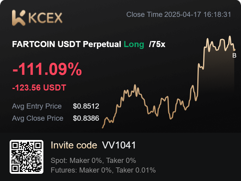Join me on KCEX <a href="/KCEX_Official/">KCEX</a> to enjoy the lowest fees in the market, free withdrawals, and up to 1000 USDT in futures bonuses! Use my invitation code VV1041 and click here to sign up now: kcex.com/register?invit…