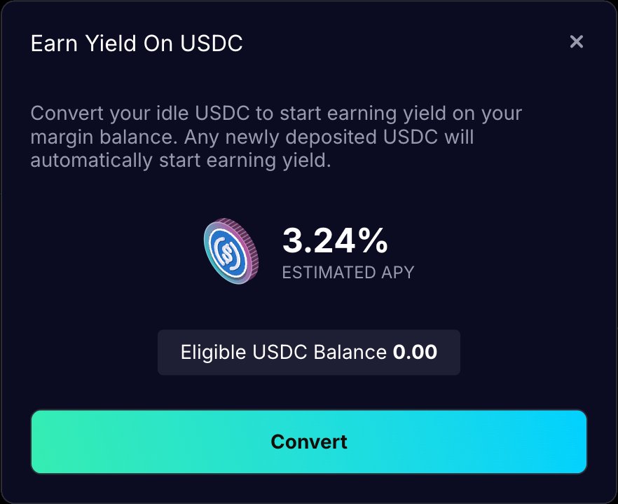 Wanna be degen while pretending to be a stablecoin farmer?

<a href="/synthetix/"></a> introduces Yield-Bearing USDC Margin. Under the hood, USDC deposits are automatically wrapped into stataUSDC, a tokenized version of Aave USDC. That means your margin earns yield even while backing a trade