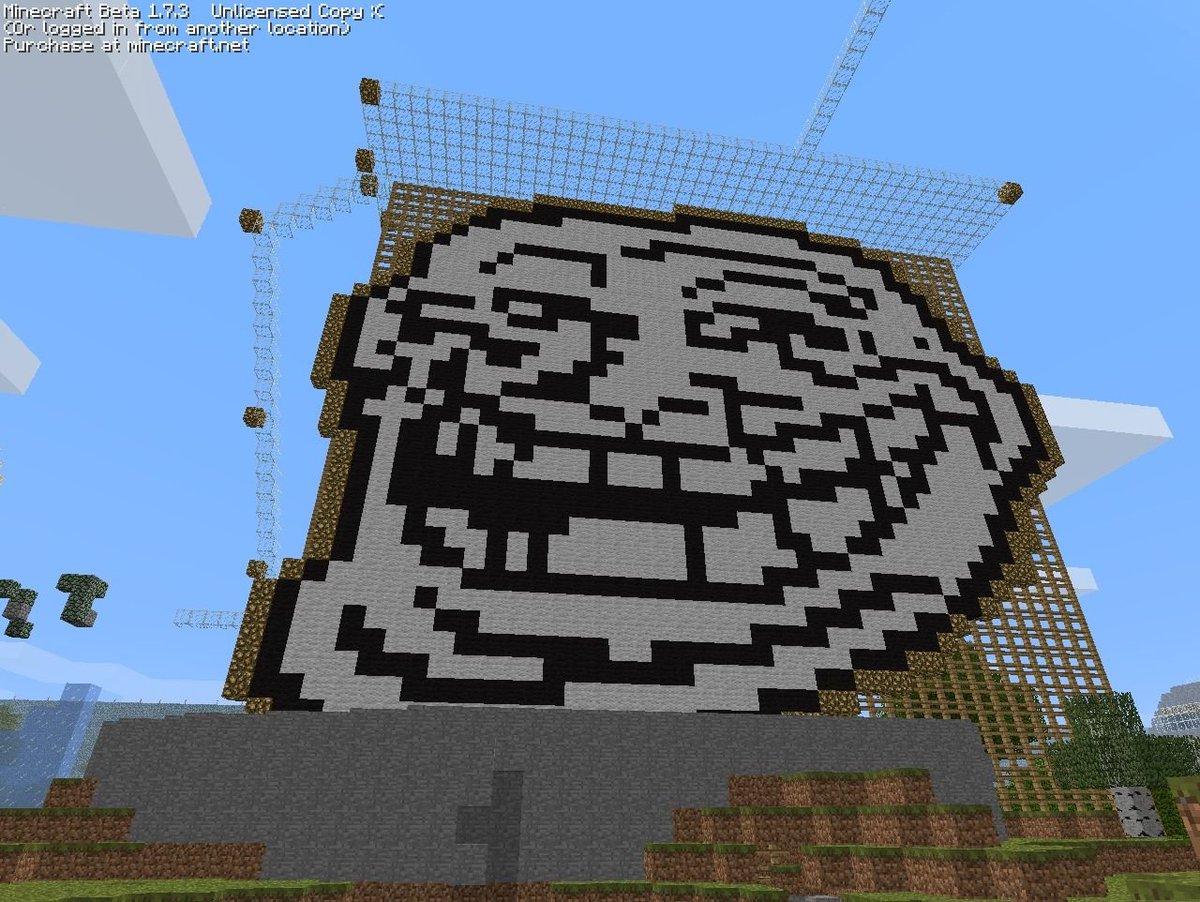 a monument to the greatest meme of all time.