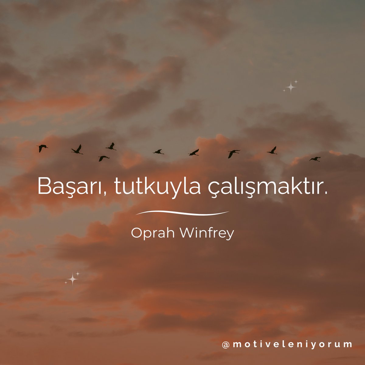 "Başarı, tutkuyla çalışmaktır." — Oprah Winfrey 🌟 

Bugün ne için tutkuyla çalıştın? Yarın ne yapacaksın? #Motivasyon #Tutku