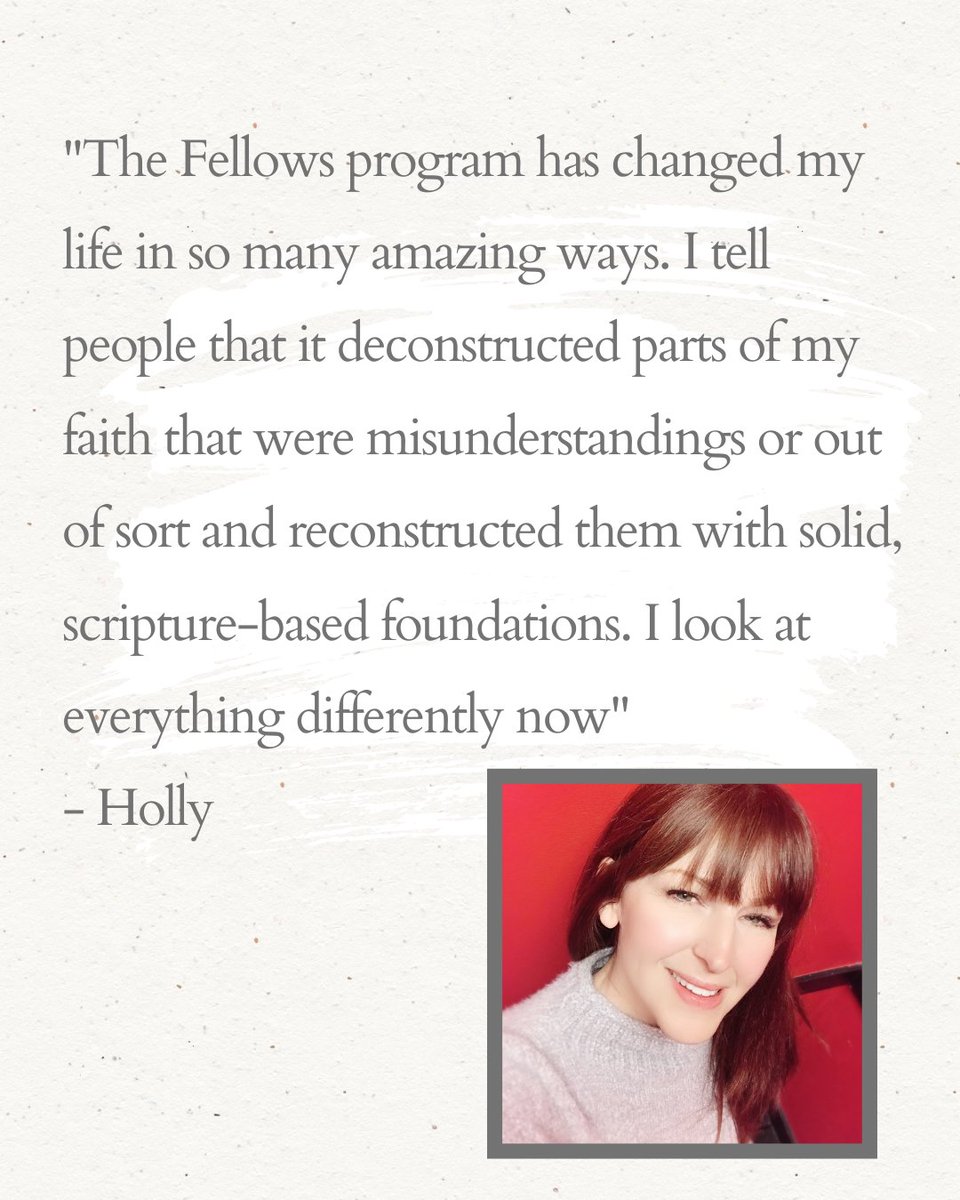 "I look at everything differently now"

If you're like Holly, someone whose faith was genuine but needed a more solid foundation, consider applying to the Fellows Program. You'll be encouraged, challenged, and sharpened. 

Learn more cslewisinstitute.org/atlanta

#csli