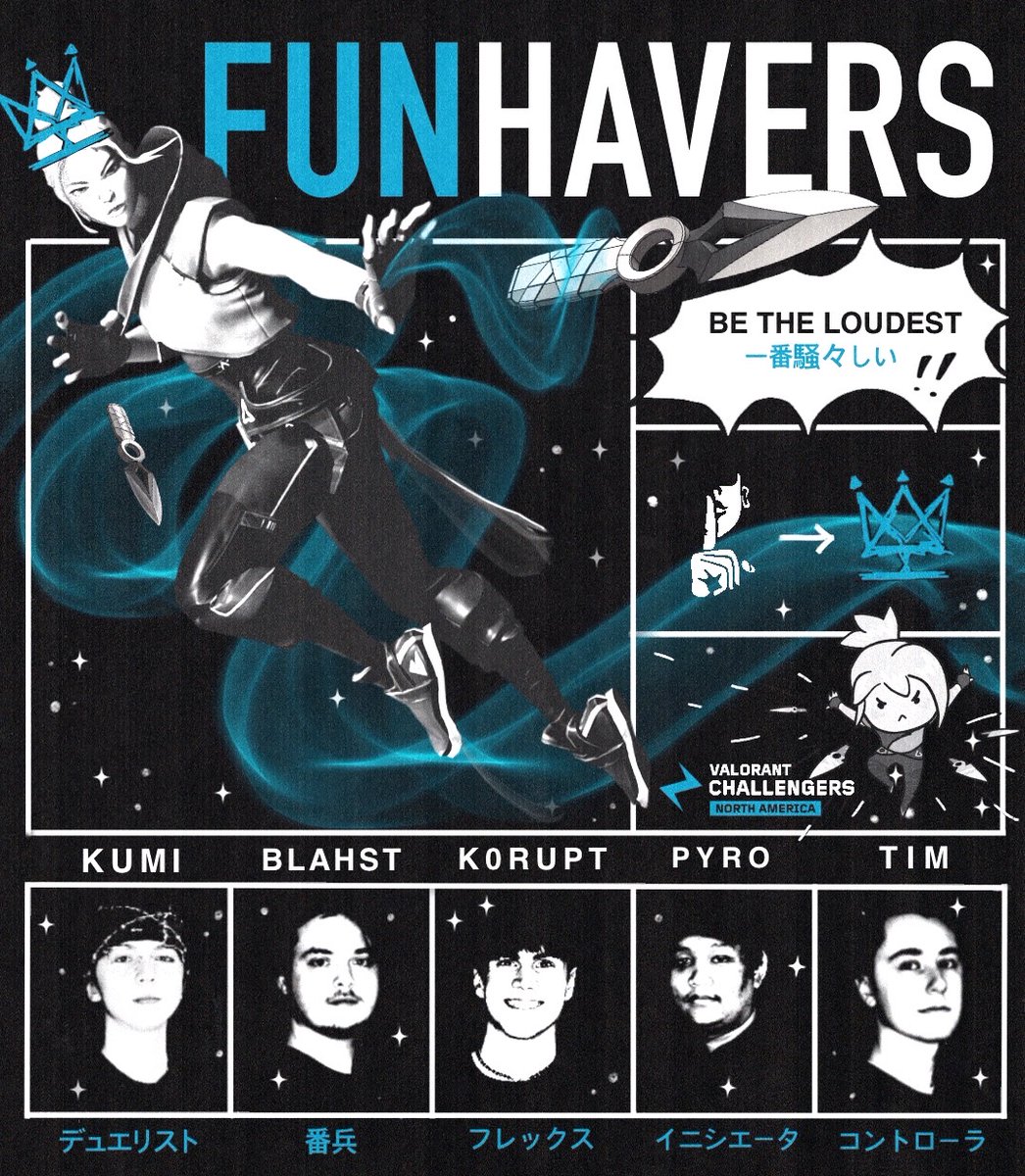 Funhaver (@funhavergg) on Twitter photo It's finally official! <a href="/NonVerbalVal/">Non-Verbal</a> will once again be competing in <a href="/acenavalorant/">ACE VALORANT Challengers NA</a> VCL Stage 2 as Funhavers! We're back and ready to have some FUN! It's finally official! <a href="/NonVerbalVal/">Non-Verbal</a> will once again be competing in <a href="/acenavalorant/">ACE VALORANT Challengers NA</a> VCL Stage 2 as Funhavers! We're back and ready to have some FUN!
