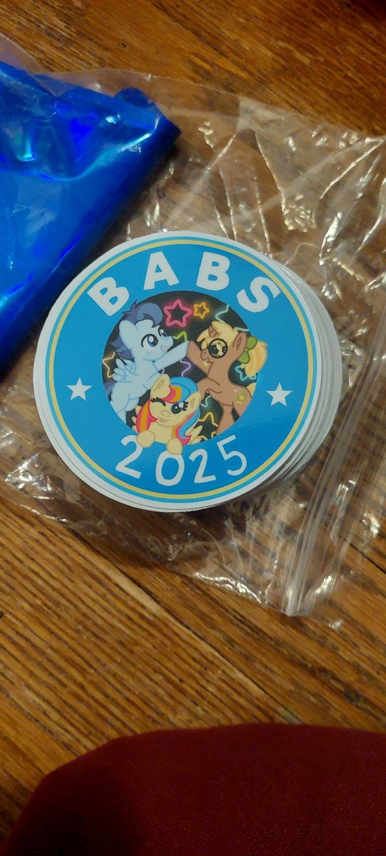 DoodlesCreates's tweet photo. For anyone who saw this sticker in rabbitsaur's sticker book in the vendor hall @BABSCon and wanted to buy one: please send me a dm on here or on discord   @ nayladoodles. They will be $5 each. 
#babscon #BABS2025 #MLP https://t.co/rPvN5LmMAV