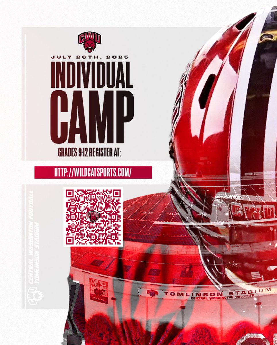 Thank you coach <a href="/BradyCrane/">Brady Crane</a> for the CWU camp invite! #Wildcats