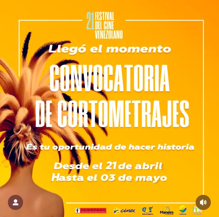 #Cine llegó el momento ! el Festival del cine venezolano abre convocatoria para cortometrajes - tienes chance hasta el 3 de mayo - recuerda que el Festival se realizará en la isla de Margarita + <a href="/Fest_CineVzlano/">Festival del Cine Venezolano</a>