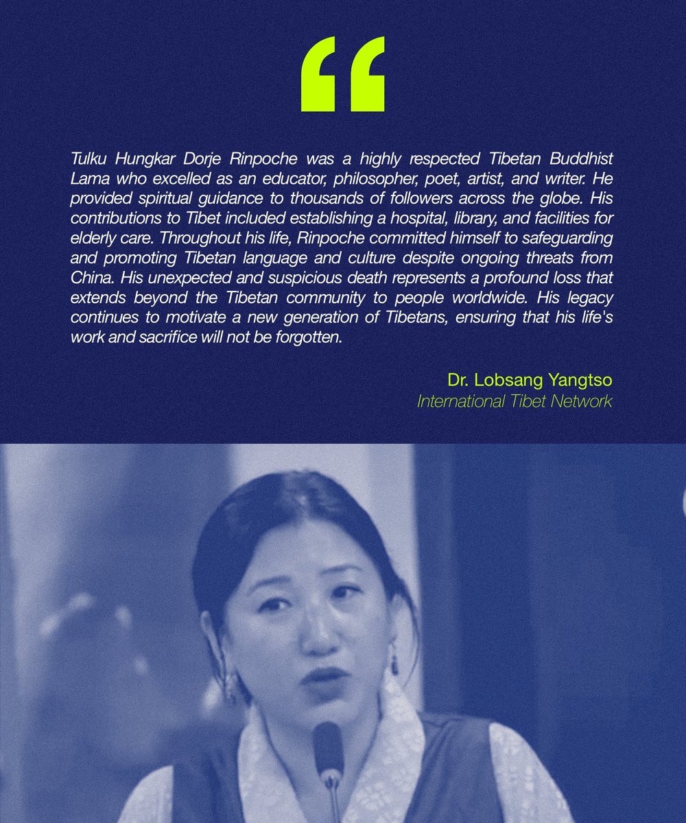 It is extremely disheartening to know that the Rinpoche’s body was not returned to Tibet for his family and monastery. International investigation into the suspicious death of Rinpoche has been called for loudly by Tibetans around the world.