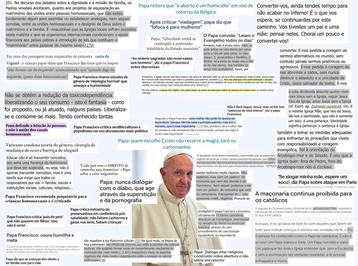 “Ain pq o Papa era progressista”

O Papa: