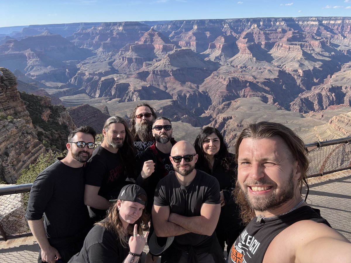 Refreshing day off at Grand Canyon today 🌵 

Albuquerque tomorrow for another crushing show of the Chaos &amp; Carnage Tour 💪

See you all there!

#fleshgodapocalypse #grandcanyon #southrim #deathmetalband #chaosandcarnage #dayoff #usatour