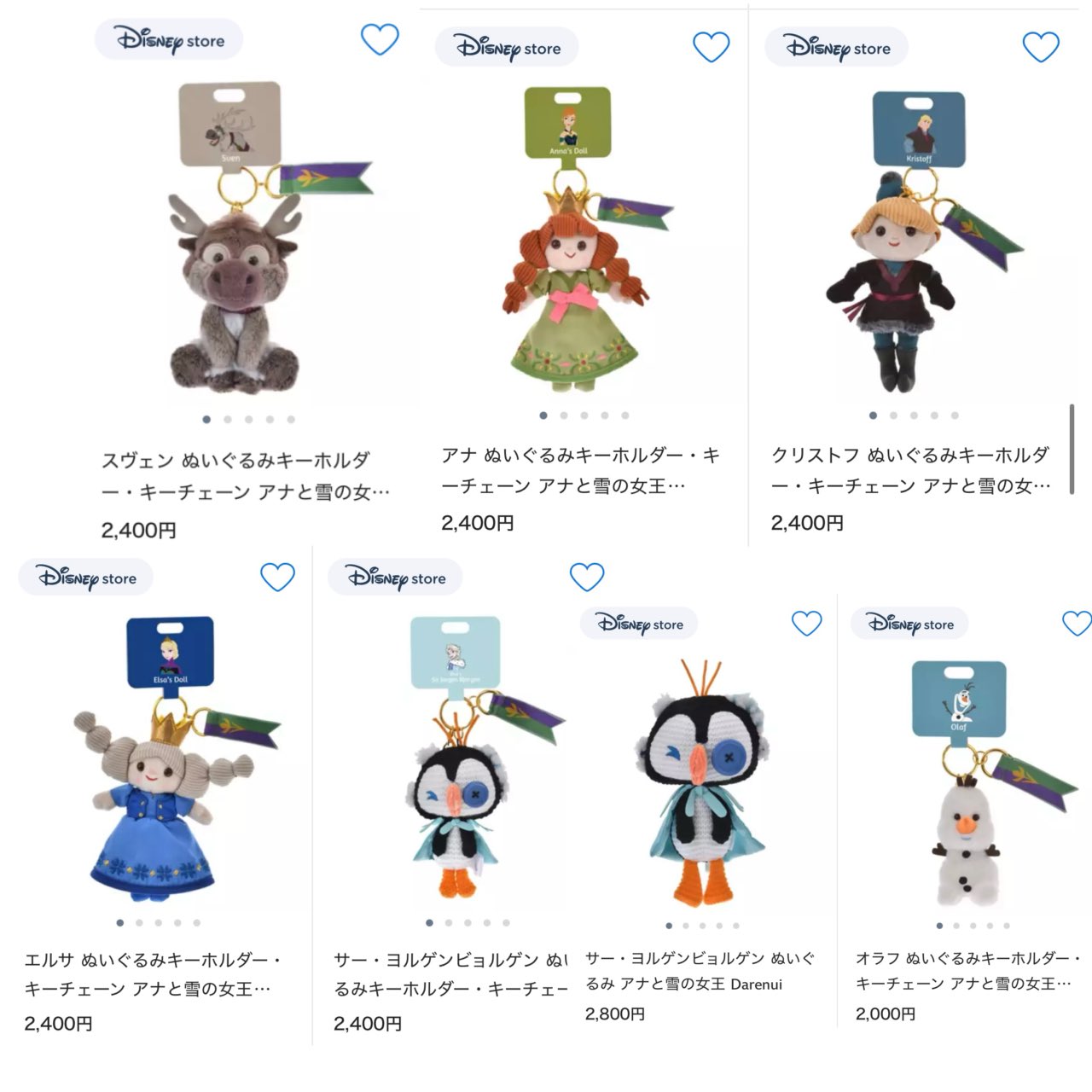 ディズニーストア　サーヨルゲンビョルゲン　ぬいぐるみ　キーホルダー ディズニーストア サー・ヨルゲンビョルゲン ぬいぐるみ