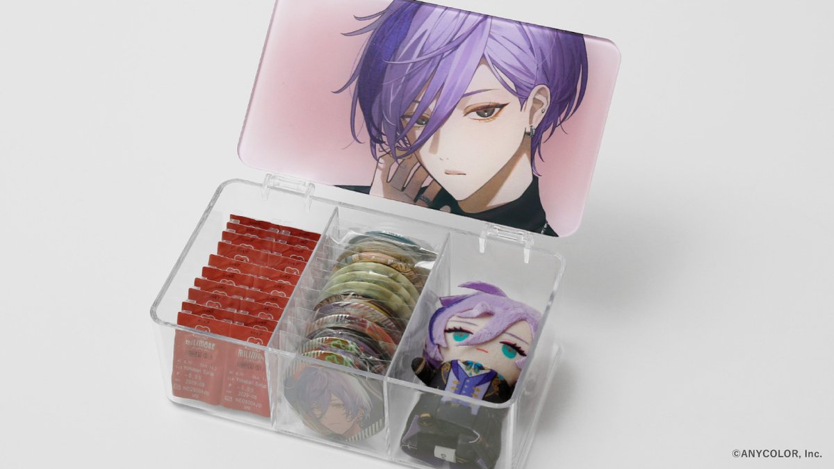 にじさんじ3SKM 魁星 エバーカラーコラボコンタクトケース 特典 クリア