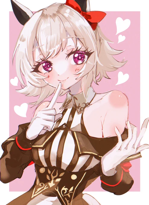 「秘密、だよ?」#ウマ娘 #カレンチャン 