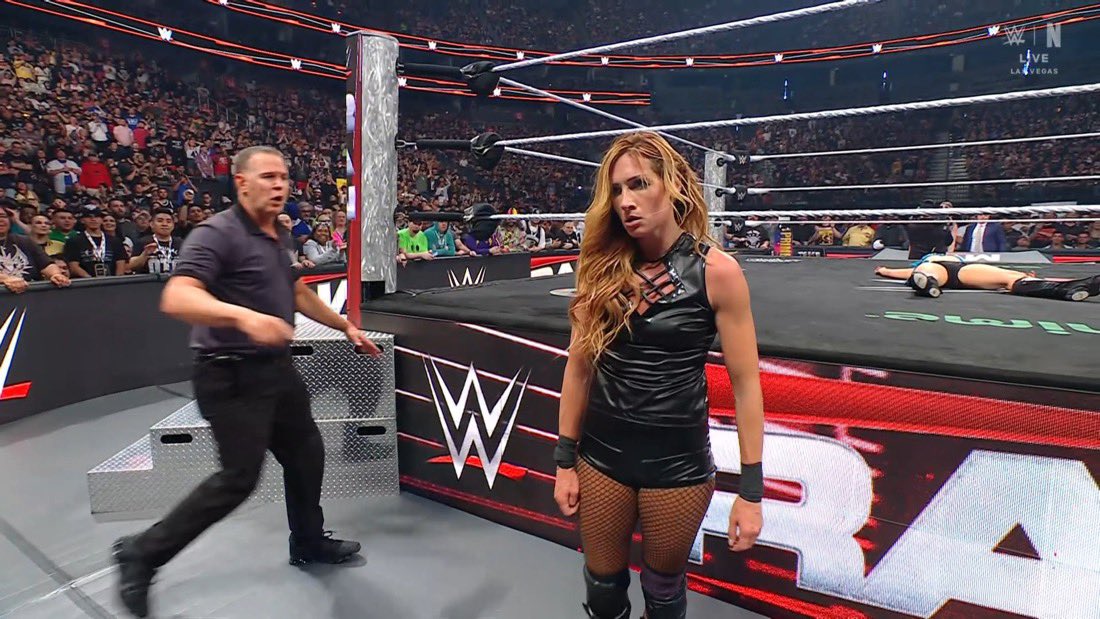 WrestleOps's tweet image. This years RAW After ‘Mania:

• Randy Orton RKO’s John Cena
• Liv Morgan and Raquel regain the Tag Titles
• Becky Lynch turns on Lyra Valkyria
• Rusev returns
• Stephanie Vaquer v IYO SKY
• Roxanne Perez and Giulia surprise appearance
• World Champ Jey, Jimmy, and Sami…