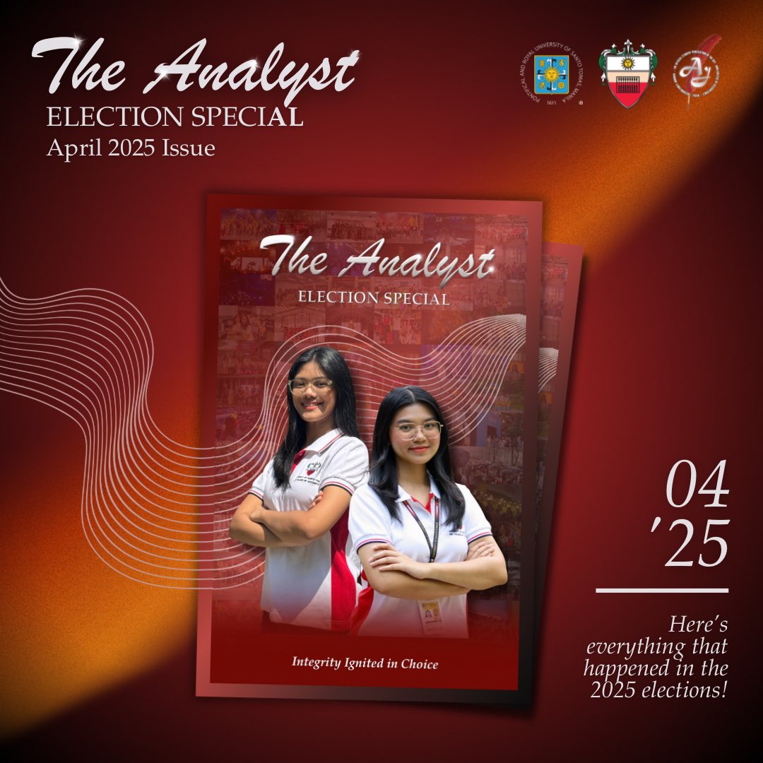 Accountancy Journal (@ust_acctjournal) on Twitter photo ๐ง๐ต๐ฒ ๐๐ผ๐๐ฒ๐ ๐ต๐ฎ๐๐ฒ ๐ฏ๐ฒ๐ฒ๐ป ๐ฐ๐ฎ๐๐. ๐ง๐ต๐ฒ ๐น๐ฒ๐ฎ๐ฑ๐ฒ๐ฟ๐ ๐ต๐ฎ๐๐ฒ ๐ฏ๐ฒ๐ฒ๐ป ๐ฐ๐ต๐ผ๐๐ฒ๐ป.
The Analyst: Election Special 2025 is now available!
You may view The Analyst: Election Special here: issuu.com/amv.acctjournaโฆ
#TheAnalyst2025
#AMVHalalan2025 ๐ง๐ต๐ฒ ๐๐ผ๐๐ฒ๐ ๐ต๐ฎ๐๐ฒ ๐ฏ๐ฒ๐ฒ๐ป ๐ฐ๐ฎ๐๐. ๐ง๐ต๐ฒ ๐น๐ฒ๐ฎ๐ฑ๐ฒ๐ฟ๐ ๐ต๐ฎ๐๐ฒ ๐ฏ๐ฒ๐ฒ๐ป ๐ฐ๐ต๐ผ๐๐ฒ๐ป.
The Analyst: Election Special 2025 is now available!
You may view The Analyst: Election Special here: issuu.com/amv.acctjournaโฆ
#TheAnalyst2025
#AMVHalalan2025