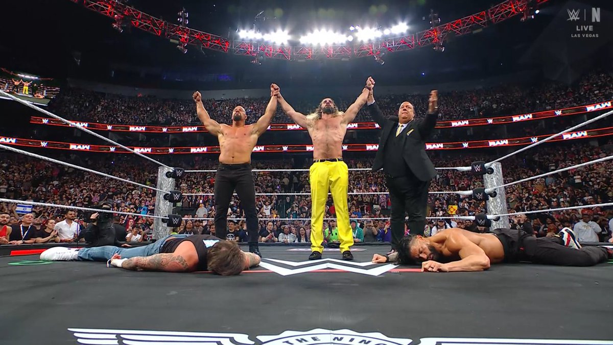 #WWERaw 
ياساتر يالعرض الخارق

المسار اللي اخذوه بالعداوات فات توقعاتي بشكل كبير 

راندي وسينا
تحالف سيث وبريكر ومعهم هيمن 
لو استمروا بكتابة هذي العداوتين بشكل ممتاز وظهور مستمر لسينا ورومان وبانك وغيرهم فحنا مقبلين على فتره ذهبية بقيادة سيث ومن معه