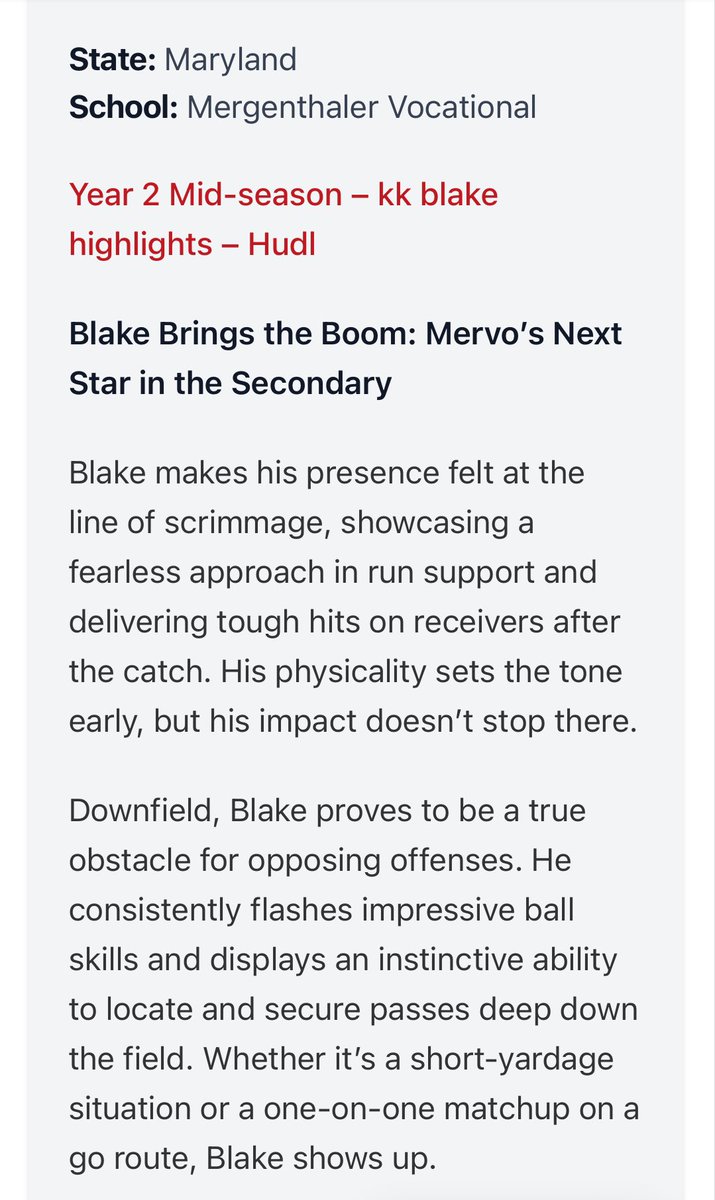 blake10kk's tweet image. I appreciate the write up from @CoachCoreydmv @PrepRedzoneMD AGTG! @MustangGang410 @NooffseasonMD @tdhald @NPCoachZim