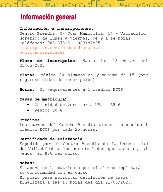 🎉¡Ya podemos anunciarlo!

🧑‍🏫 Si queréis saber más sobre alteridades, echad un ojo a "Enemigos, herejes, marginados", un curso que hemos organizado con bloques temáticos desde la Edad Antigua hasta la Contemporánea.

🛜 Será online, del 23-30 de mayo.

ℹ️shorturl.at/xdDcM