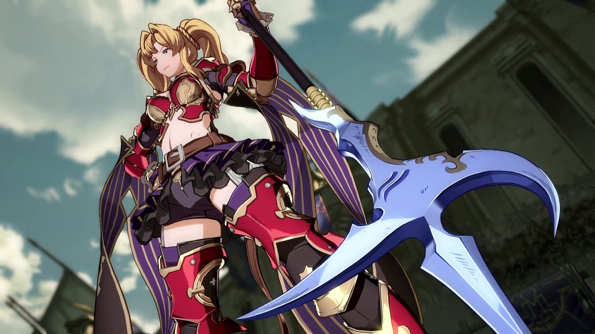 the fighting game girl of the day is         
  zeta ♡ granblue fantasy versus