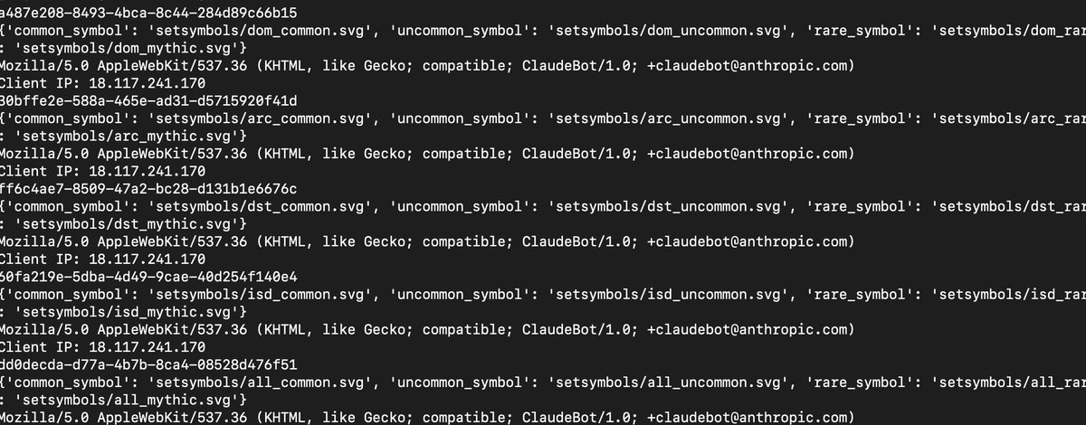 ClaudeBot from <a href="/AnthropicAI/">Anthropic</a> is scraping my site, I'm taking this as a good sign