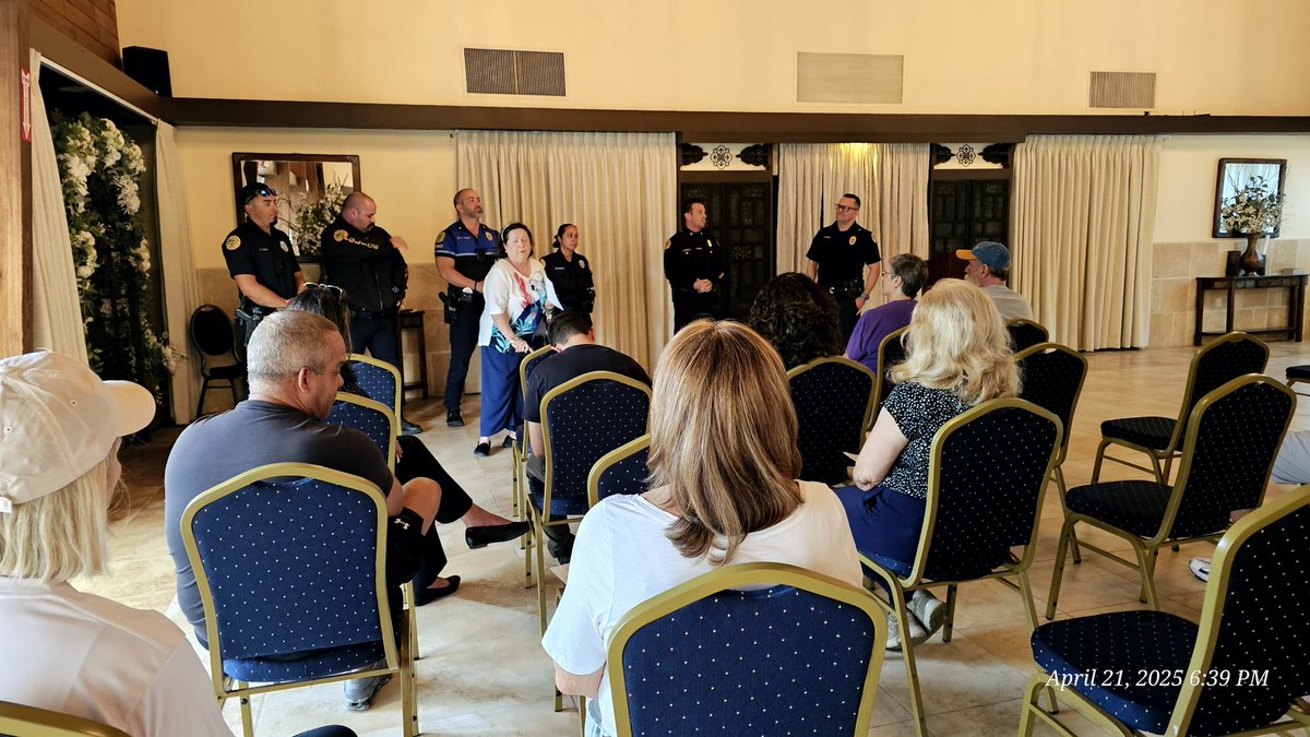 Thank you to the residents of Coral Gate for their unwavering support of our officers at today’s homeowners’ association meeting. Our community partners and residents are the most important factor in effectively improving the quality of life for everyone in our neighborhoods.