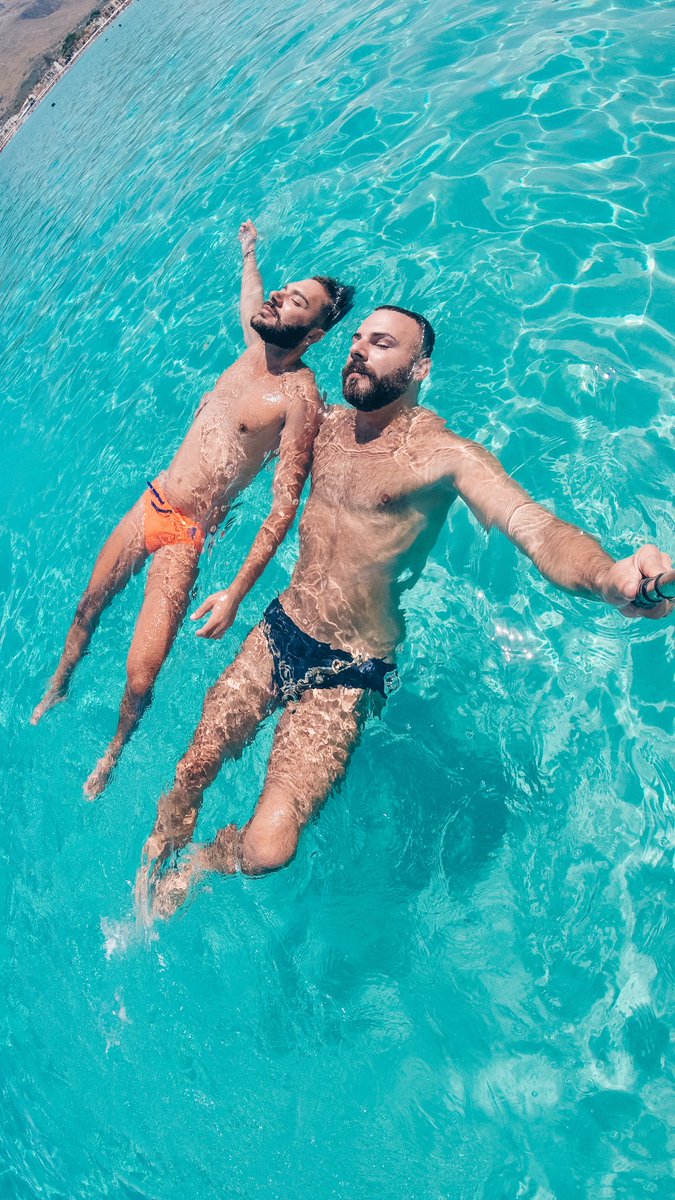 Floating on water