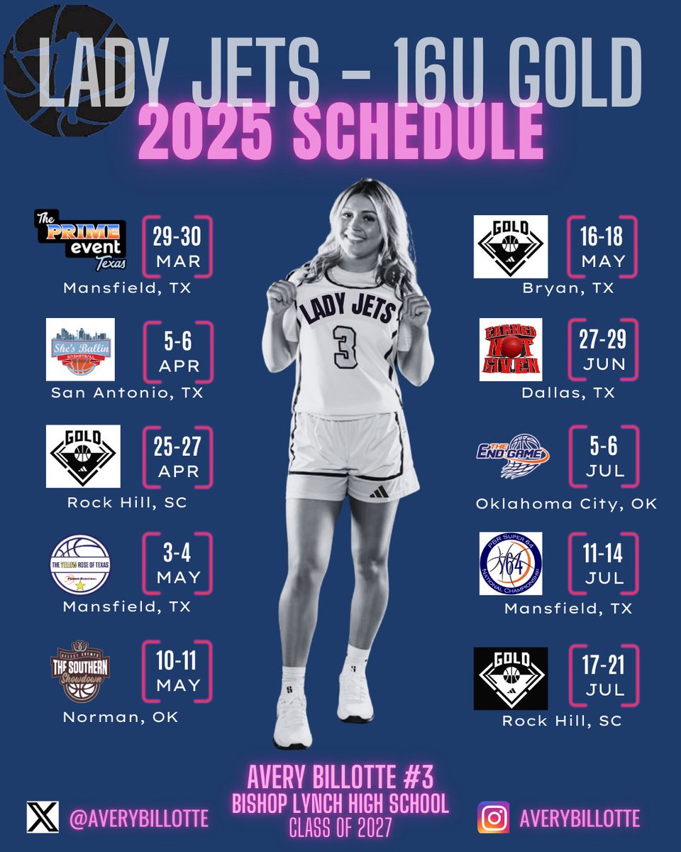 Super excited for a great summer with my new team! Here’s this summer’s schedule ⬇️