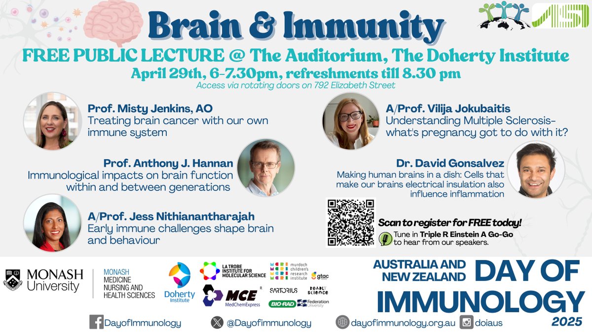 DayofImmunology's tweet photo. Only one week left to sign up to learn more about your incredible immune system!
https://t.co/wme0d1FAoN #DayOfImmunnology @ASImmunology @MonashUni https://t.co/ZcgkpIHyKn