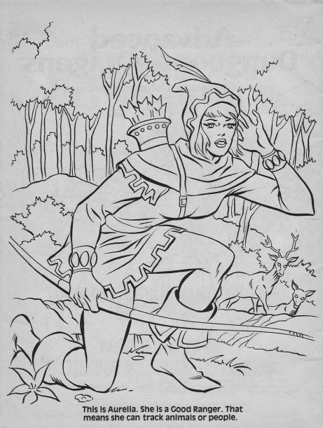 AD&amp;D Characters Coloring Book 