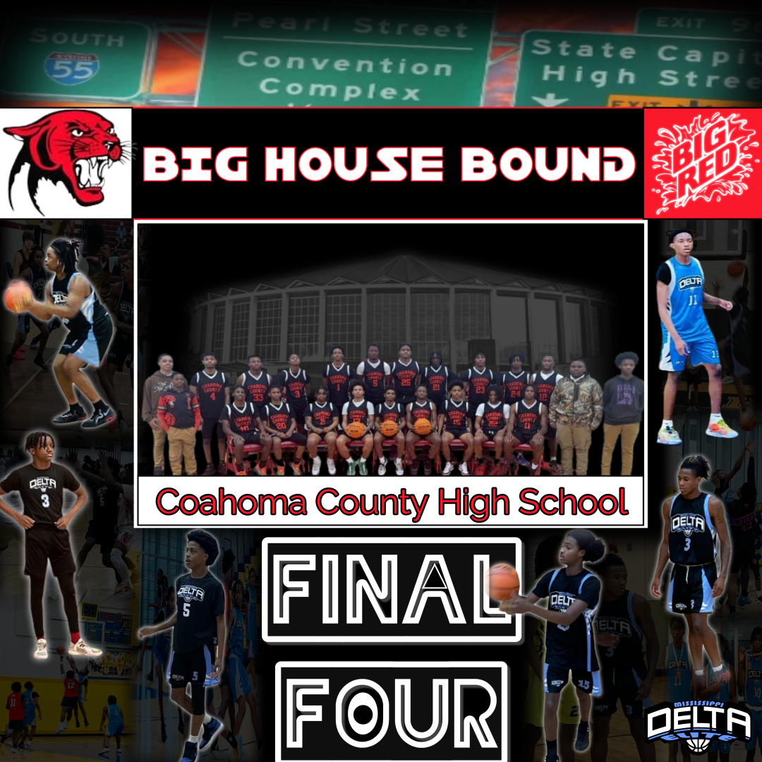 MSDELTAELITE1's tweet photo. Posted Feb 23, 2025
Congratulations to the Coahoma County High School Panthers on another Final Four appearance. Special shoutout to Delta Elite members, Kentavious Sims, Almaree Burnside, Durrell Norwood, Cameron Abrams, Caron Pollard, and Marquavious Booker. https://t.co/xkdk50JZBp