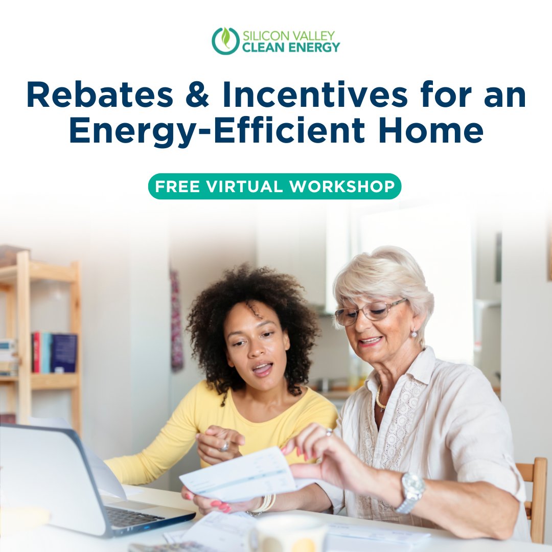Discover $13,000+ in rebates and incentives for electric appliances and electric vehicles at the Silicon Valley Clean Energy Workshop. Register here at eventbrite.com/e/maximize-you…