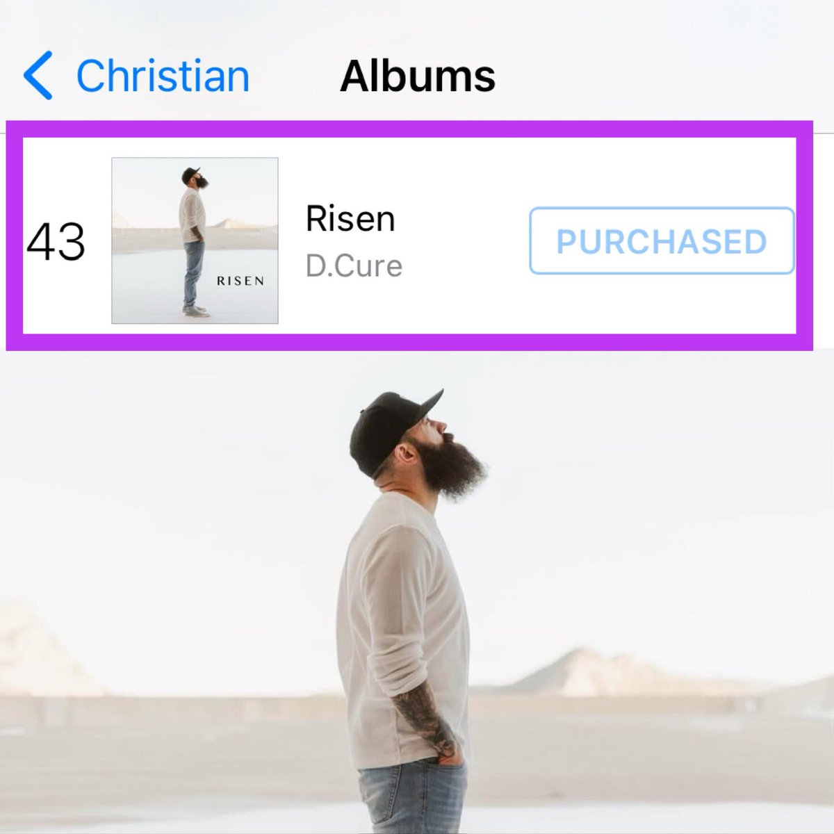 TheMarineRapper's tweet photo. 🤯🤯🤯🤯🤯🤯
THANK YOU ALL!
@andrewraps is #43 on the CHRISTIAN CHARTS! Go get that to #1 now.
Risen by D.Cure:
https://t.co/u9QWwn2MdM
Cover photo: @studiologanimagery
#risen #dcure #eastersunday #heisrisen #bible #christian #christianartist #christianmusic #chh #buriedtalent