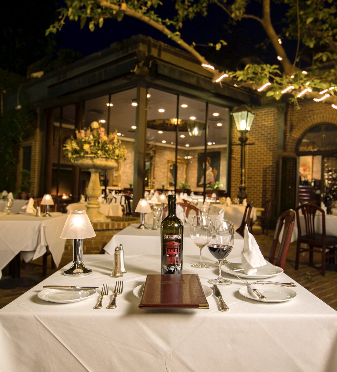 We will be serving dinner in the Courtyard tonight AND please use the rear entrance for valet + if you will be joining us this evening. Our front entrance will not be opened because we’re in the midst of some upgrades for the main dining room. We look forward to seeing you!🌳🥂🌳