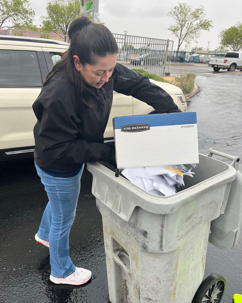 The #NMDOJ was hard at work this weekend, braving the elements to help #NewMexicans securely shred old documents and protect their personal information at the <a href="/bbbnmco/">BBB | NM & SW CO</a> Shred Day in ABQ...
