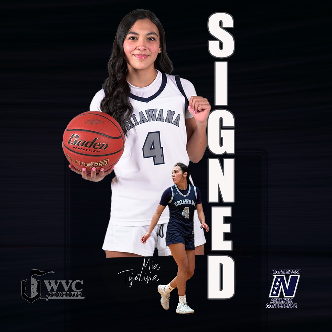 Congratulations Riverhawk, Mia Tijerina, on signing with Wenatchee Valley Women’s Basketball! ✍🏽🔒

We are proud of you and can’t wait to cheer you on as a Knight! 🏀